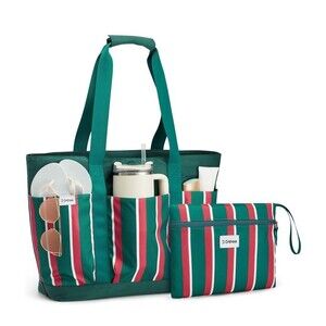 Extra Large Beach Bag Waterproof Beach Totes Bags with Zipper Pool Bag Foldable